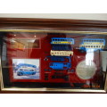 MatchBox - Framed Model -  Models of Yesteryear Leyland Titan TD1 Bus - Swan Fount Pens - LIMITED ED