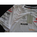 Mclaren Mercedes Vodafone  - T-Shirt for Men - XL- Print - Official Gear - WOW