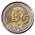 2008 - MANDELA'S 90th BIRTHDAY R5 COIN - CIRCULATED (BID PER COIN)