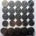 55 S.A.50c COINS (INCLUDING 1965 PROOF 50C AFR) ONE BID !! SEE COMMENTS !!
