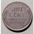 1955 D USA Lincoln 1 Cent Wheat Penny