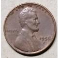 1956 USA Lincoln 1 Cent Wheat Penny