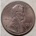 1996 USA 1 Cent