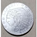 1/10 silver Indian head silver round