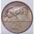 GREAT 1987 TWO CENT - AU (NICE TONING)