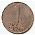 1948 Netherlands 1 cent - Brilliant uncirculated