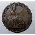 GREAT 1825 Great Britain UK George IIII (IV) Farthing