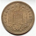 spain 1 pesetas 1947 - GREAT DETAILS