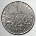 BRILLIANT 1961 France 1 FRANC - AU