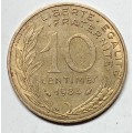 BRILLIANT 1984 10 centimes France - AU