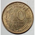 BRILLIANT 1970 10 centimes France - AU
