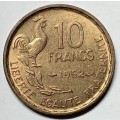 BRILLIANT 1952 France 10 FRANCS - AU