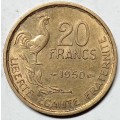 BRILLIANT 1950 France 20 FRANCS - AU