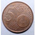 2001 NETHERLAND 5 CENT EURO