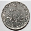 1970 France 1 franc - AU
