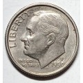 1990 P USA Roosevelt dime -very good details