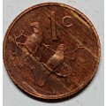 PROOF 1982 1 CENT - TONED WITH PLANCET ERROR