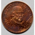 PROOF 1982 1 CENT - TONED WITH PLANCET ERROR