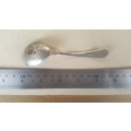 Vintage! - Silver Plated Curved Sugar Spoon - Made In England - Embossed Pineapple Pear