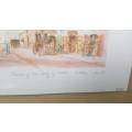Vintage! Sealed Print Watercolour By J. Pace Ross. Church Of Our Lady Of Liesse - Valletta