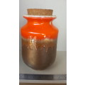 Vintage - Glazed Stoneware - Set of 4 Cascading - Jars with Cork lids (Reserved for Pamela Greyling)