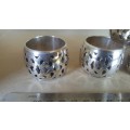 Silver Plated - Set Of 6 Beautiful Napkin Rings