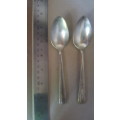 Vintage - Silver Plated - Pair Of Spoons