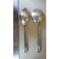 Vintage - Silver Plated - Sheffield - England - Pair Of Spoons
