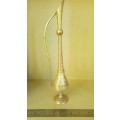Vintage - Brass - Tall Indian Pitcher - Long Neck Oil Dispenser - Hand Etched