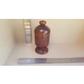 Vintage! Carved Wooden - Cylindrical - Trinket / Jewelry Jar / Container With Lid