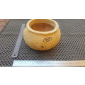 African Zulu Bowl !  Light Wood - Burnt / Branded Patterning