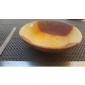 Africana! Large Shallow Wooden Bowl - Hand Made! - Duotone