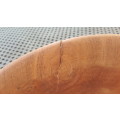 Africana! Large Shallow Wooden Bowl - Hand Made! - Duotone