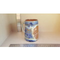 HVW Stein Beer Mug - Embossed Ceramics - Signed Pottery
