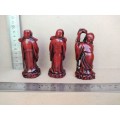 Chinese Feng Shui Three Wise Men Figurines Resin Statues For Prosperity And Luck
