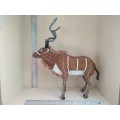 Beautifully Handcrafted ! Large Beaded African Antelope / Kudu