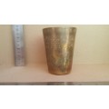 Vintage! Indian - Brass Hand Chased Lassi Cup