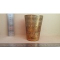 Vintage! Indian - Brass Hand Chased Lassi Cup