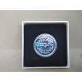 2001 - Mint of Norway - Mandela Silver Proof Medallion - Nobel Peace Prize 1993 - In Capsule and Box