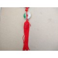 Feng Shui - Chinese Lucky Knot - White Jade Charm Wall Car Hanging