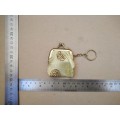 Vintage Feng Shui - Chinese Silk Ball Clasp Mini Coin Purse Keyring