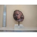 Vintage! Clay Sculpture - After Ancient Greek Hellenistic Female Head - Aphrodite?