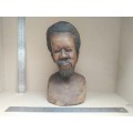 Africana! Hand Carved Wooden Bust - Shona Male 3
