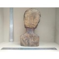 Africana! Hand Carved Wooden Bust - Shona Male 3