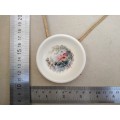 Vintage! Miniature Plate - Wall Hanging - Victorian Lady On Swing