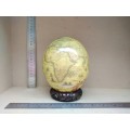 Africana! - Hand Made - Decoupage Ostrich Egg With Map And African Big Five Animals - With Stand