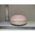Vintage! Hand Made - Round Stoneware - Pottery Art - Trinket Box