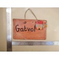 Hand Made - Pottery Art - Wall Hanging - `Gatvol`