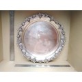 Vintage! - Italian Seranco - Silver Plate - Ornate Nouveau Round - Serving Tray