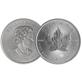 MARCH SALE ! .999 Fine Silver - 1 Oz - 2016 Canadian Silver Maple - BU